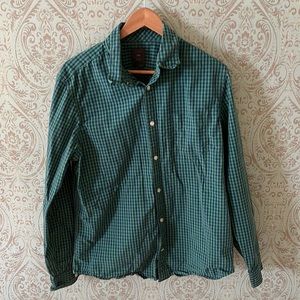 Green & Blue Checkered GAP Shirt Size L